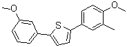 2-(4-甲氧基-3-甲基苯基)-5-(3-甲氧基苯基)噻吩分子结构 (CAS 1193525-42-6)