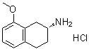 (2R)-8-甲氧基-1,2,3,4-四氢萘-2-胺盐酸盐分子结构 (CAS 119363-61-0)
