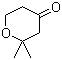 structure of CAS# 1194-16-7, 2,2-Dimethyltetrahydropyran-4-one