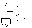 3-(三丁基锡烷基)噻吩分子结构 (CAS 119405-65-1)