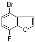 4-溴-7-氟苯并呋喃分子结构 (CAS 1194376-46-9)