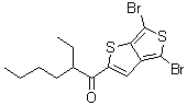 1-(4,6-二溴噻吩并[3,4-b]噻吩-2-基)-2-乙基-1-己酮分子结构 (CAS 1194605-76-9)