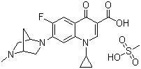 甲磺酸达氟沙星分子结构 (CAS 119478-55-6)