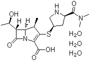 美洛培南三水合物分子结构 (CAS 119478-56-7)