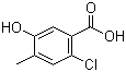 2-氯-5-羟基-4-甲基苯甲酸分子结构 (CAS 1195344-56-9)