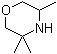 3,3,5-三甲基吗啉分子结构 (CAS 1195593-67-9)