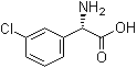 structure of CAS# 119565-00-3, (S)-alpha-氨基-3-氯苯乙酸