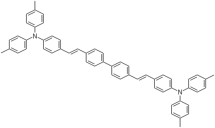 4,4'-双[4-(二对甲苯基氨基)苯乙烯基]联苯分子结构 (CAS 119586-44-6)