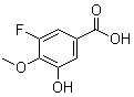 3-氟-5-羟基-4-甲氧基苯甲酸分子结构 (CAS 1195945-01-7)