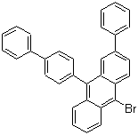 9-[1,1'-联苯]-4-基-10-溴-2-苯基蒽分子结构 (CAS 1195975-03-1)