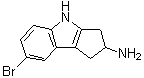 7-溴-1,2,3,4-四氢环戊二烯并[b]吲哚-2-胺分子结构 (CAS 1196037-58-7)