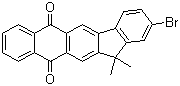 2-溴-13,13-二甲基-6H-茚并[1,2-b]蒽-6,11(13H)-二酮分子结构 (CAS 1196107-73-9)
