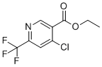 乙基4-氯-6-(三氟甲基)烟酸酯分子结构 (CAS 1196146-35-6)
