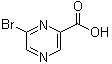 6-溴吡嗪-2-羧酸分子结构 (CAS 1196151-53-7)