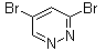 3,5-二溴哒嗪分子结构 (CAS 1196155-35-7)