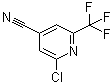 2-氯-6-(三氟甲基)-4-吡啶甲腈分子结构 (CAS 1196155-38-0)