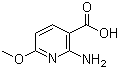2-氨基-6-甲氧基烟酸分子结构 (CAS 1196156-84-9)
