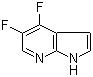 4,5-二氟-1H-吡咯并[2,3-b]吡啶分子结构 (CAS 1196507-66-0)