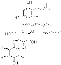 宝藿苷 VII分子结构 (CAS 119730-89-1)