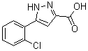 5-(2-氯苯基)-1H-吡唑-3-羧酸分子结构 (CAS 1197631-00-7)