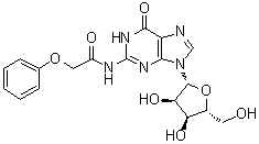 N2-苯氧基乙酰基鸟苷分子结构 (CAS 119824-66-7)
