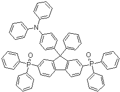 4-[2,7-Bis(diphenylphosphinyl)-9-phenyl-9H-fluoren-9-yl]-N,N-diphenylbenzenamine molecular structure (CAS 1198361-98-6)