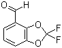 2,2-二氟-1,3-苯并二恶茂-4-甲醛分子结构 (CAS 119895-68-0)