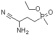 P-(3-氨基-3-氰基丙基)-P-甲基次磷酸乙酯分子结构 (CAS 1199573-97-1)