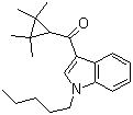(1-戊基-1H-吲哚-3-基)(2,2,3,3-四甲基环丙基)甲酮分子结构 (CAS 1199943-44-6)