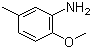 structure of CAS# 120-71-8, 2-甲氧基-5-甲基苯胺