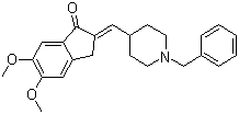 structure of CAS# 120014-07-5, 1-苄基-4-(5,6-二甲氧基-1-茚酮-2-亚甲基)哌啶