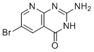2-氨基-6-溴吡啶并[2,3-d]嘧啶-4(3H)-酮分子结构 (CAS 120040-42-8)