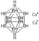 structure of CAS# 12008-75-2, Cesium dodecahydroclosododecaborate