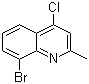 8-Bromo-4-chloro-2-methylquinoline molecular structure (CAS 1201-07-6)