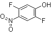 2,5-二氟-4-硝基苯酚分子结构 (CAS 120103-18-6)