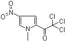1-甲基-4-硝基-2-(三氯乙酰基)吡咯分子结构 (CAS 120122-47-6)