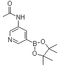 3-乙酰氨基-吡啶-5-硼酸频哪醇酯分子结构 (CAS 1201645-46-6)