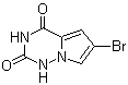 structure of CAS# 1201784-90-8, 6-溴吡咯并[2,1-f][1,2,4]三嗪-2,4(1H,3H)-二酮