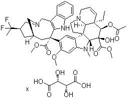 长春氟宁酒石酸盐分子结构 (CAS 1201898-17-0)