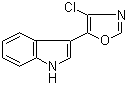 structure of CAS# 120191-51-7, 3-(4-氯-5-恶唑基)-1H-吲哚