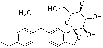 托格列净一水合物(1:1)分子结构 (CAS 1201913-82-7)