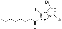 4,6-二溴-3-氟-2-正庚基羰基噻吩并[3,4-b]噻吩分子结构 (CAS 1202249-72-6)