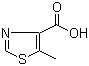 structure of CAS# 120237-76-5, 5-甲基-1,3-噻唑-4-甲酸