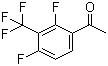 1-[2,4-二氟-3-(三氟甲基)苯基]乙酮分子结构 (CAS 1202679-46-6)