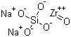 锆硅酸钠分子结构 (CAS 12027-83-7)