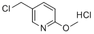5-(氯甲基)-2-甲氧基吡啶盐酸盐分子结构 (CAS 120276-36-0)