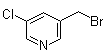 3-(溴甲基)-5-氯吡啶分子结构 (CAS 120277-13-6)