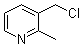 3-(氯甲基)-2-甲基吡啶分子结构 (CAS 120277-68-1)