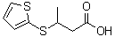 3-(2-噻吩基硫基)丁酸分子结构 (CAS 120279-20-1)