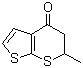 structure of CAS# 120279-85-8, 5,6-二氢-6-甲基-4H-噻吩并[2,3-b]噻喃-4-酮